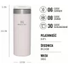 Stanley AeroLight Transit termokruus 0,47L rooskvarts metallik