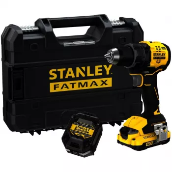 STANLEY Juhtmeta puur-keeraja (SFMCD714D1T-QW), 18 V (must/kollane, Li-Ion aku 2,0 Ah, Pro-Stack komplektikarp)