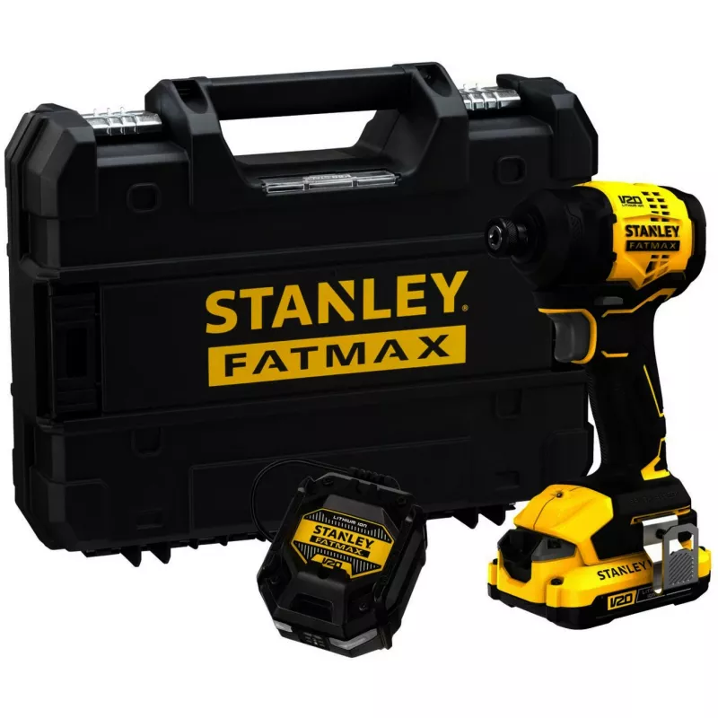 STANLEY Juhtmeta löökmutrikeeraja SFMCF811D1T-QW, 18V, 2.0Ah Li-Ion, Must/Kollane, Pro-Stack kohver
