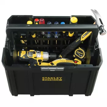 STANLEY FMST1-75794 TSTAK Sügav tööriistakast kandikuga, 23 L, Must/Kollane