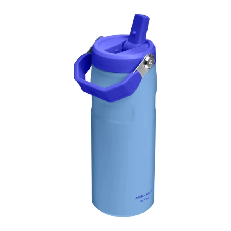 STANLEY IceFlow Bottle Flip Straw 2.0 0,47L helesinine termospudel kõrrega