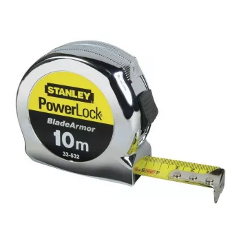STANLEY Micro Powerlock 10m kaablirull – 4 Schuko pistikupesa, IP44, termokaitse, 3G1.5mm² H05VV-F, 3500W lahti kerituna