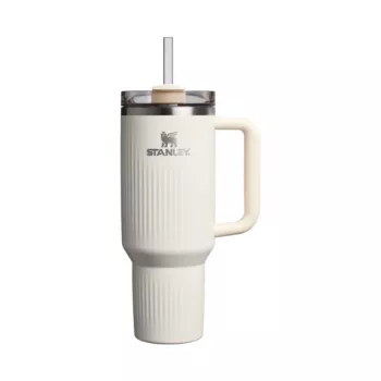 STANLEY The Quencher H2.0 Fluted Tumbler 1,18L läikiv kreemjas kõrrega
