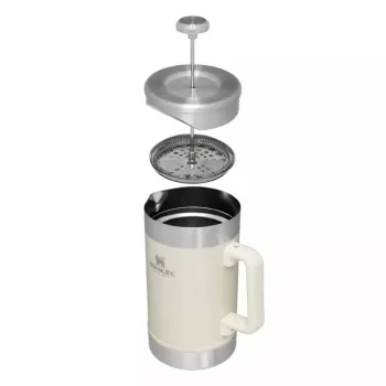 STANLEY The Stay-Hot French Press 1,4L kohvitermos läikiva kreemja viimistlusega
