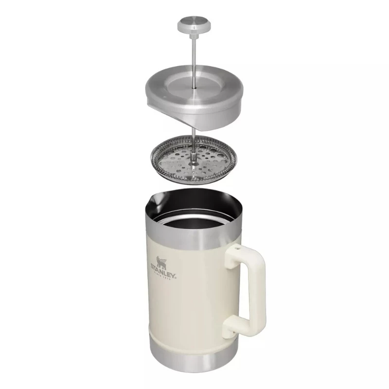 STANLEY The Stay-Hot French Press 1,4L kohvitermos läikiva kreemja viimistlusega