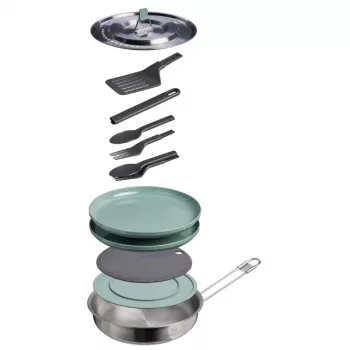 STANLEY Wildfare Core praepann Cookset 0,94L 4-osaline telkimisnõude komplekt sinakashall/tumehall