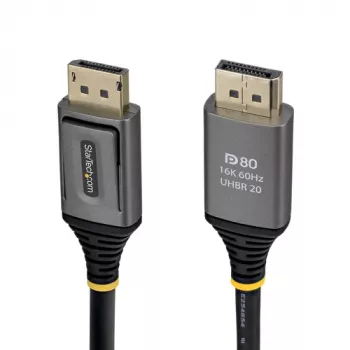 StarTech.com 0.5m DisplayPort 2.1 DP80 kaabel - DisplayPort isane isane - Must