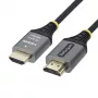 StarTech.com 0.5m Premium High Speed HDMI-kaabel Ethernetiga - 4K 30Hz, HDMI isane-isane, must ja hõbedane