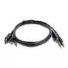 StarTech.com 1,8 m DisplayPort KVM-kaabel USB 2.0 ja 3,5 mm heliga – TAA nõuetele vastav