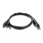StarTech.com 1,8 m DisplayPort KVM-kaabel USB 2.0 ja 3,5 mm heliga – TAA nõuetele vastav