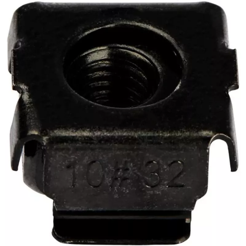 StarTech.com 10-32 puurimutrid serveririiulitele - 50 pakk, must, TAA vastav