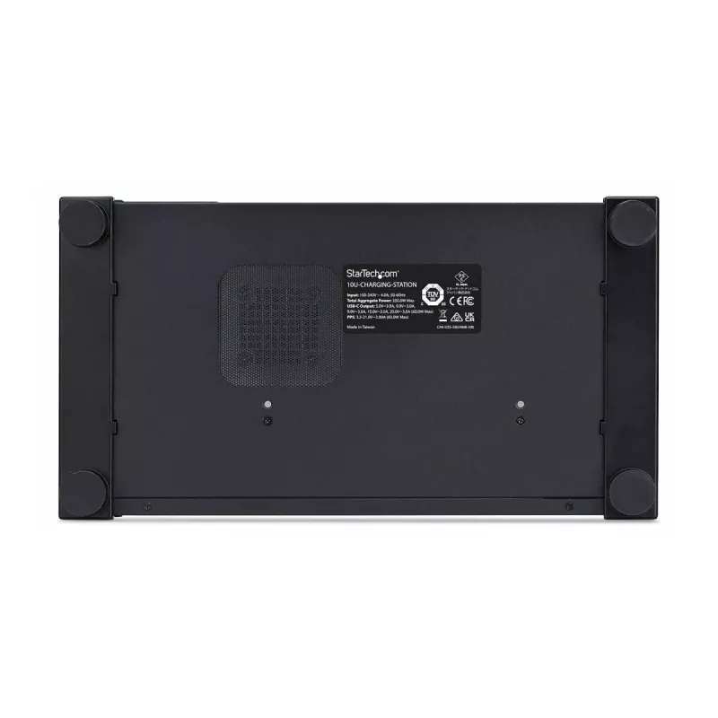 StarTech.com 10-pordiline USB-C laadimisjaam - 60W pordi kohta, 350W koguvõimsus, USB PD 3.0, TAA nõuetele vastav, lauaarvuti 10E-CHARGING-STATION