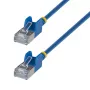 StarTech.com 2m Ultra Slim Cat6a Ethernet Patch Cable - Blue