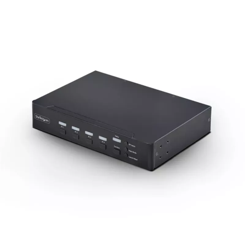 StarTech.com 4-Port DVI-I KVM Switch with Audio and USB 2.0 Hub