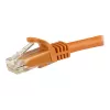 StarTech.com 7.5m CAT6 Ethernet-kaabel, 10 Gigabit Snagless RJ45 650MHz 100W PoE Patch-juhe, CAT 6 10GbE UTP võrgukaabel pingevabastusega, oranž, juhtmestik on UL-sertifitseeritud/TIA - kategooria 6 - 24AWG (N6PATC750CMOR)