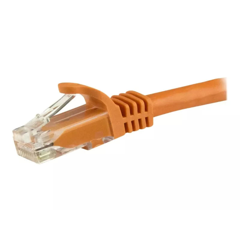 StarTech.com 7.5m CAT6 Ethernet-kaabel, 10 Gigabit Snagless RJ45 650MHz 100W PoE Patch-juhe, CAT 6 10GbE UTP võrgukaabel pingevabastusega, oranž, juhtmestik on UL-sertifitseeritud/TIA - kategooria 6 - 24AWG (N6PATC750CMOR)