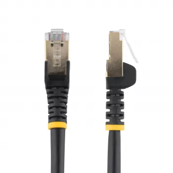 StarTech.com 7m CAT6A Ethernet-kaabel, 10 Gigabit varjestatud Snagless RJ45 100W PoE patch-juhe, CAT 6A 10GbE STP võrgukaabel pingevabastusega, must, UL-sertifitseeritud