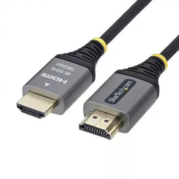 StarTech.com Premium High Speed HDMI-kaabel Ethernetiga - 2m - 4K 60Hz - must ja hõbedane