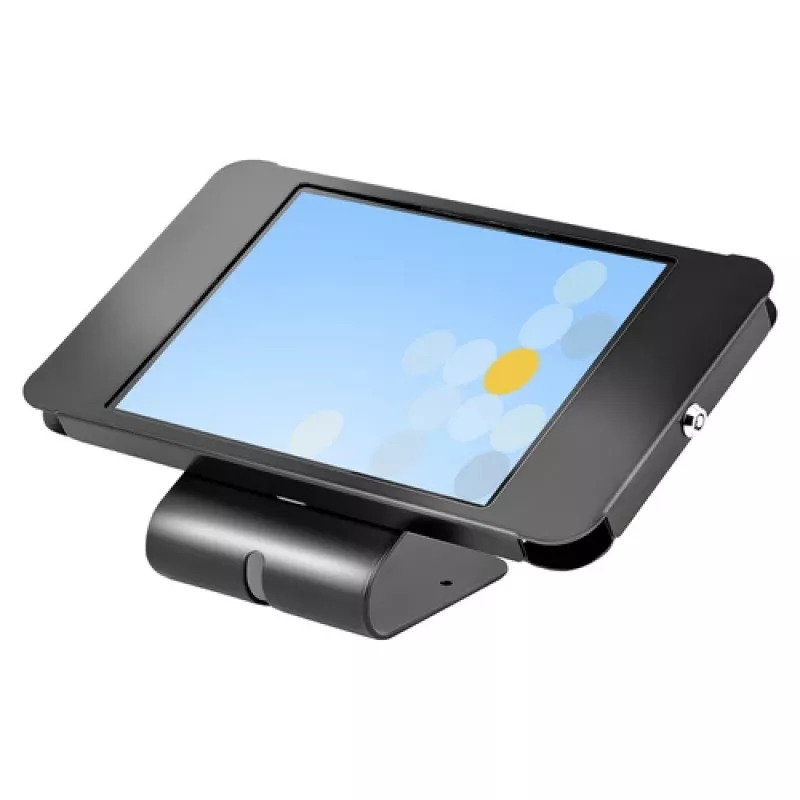 StarTech.com Secure Tablet Stand – Anti Theft Universal Tablet Holder for Tablets up to 10.5 inch, Lockable Desk K-Slot, VESA Mount, Wall Mount – Security POS Tablet Stand (SECTBLTPOS2)
