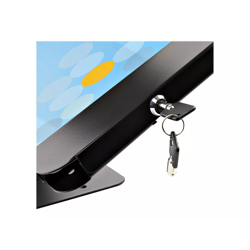 StarTech.com Secure Tablet Stand – Anti Theft Universal Tablet Holder for Tablets up to 10.5 inch, Lockable Desk K-Slot, VESA Mount, Wall Mount – Security POS Tablet Stand (SECTBLTPOS2)