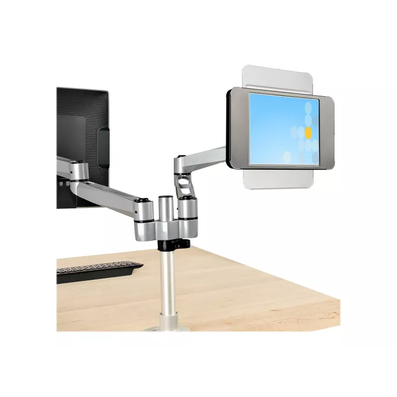 StarTech.com Secure Tablet Stand – Anti Theft Universal Tablet Holder for Tablets up to 10.5 inch, Lockable Desk K-Slot, VESA Mount, Wall Mount – Security POS Tablet Stand (SECTBLTPOS2)