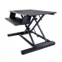 StarTech.com Istu-Seisa lauakonverter klaviatuurialusega - 89 x 53 cm pind - ergonoomiline kõrguse reguleerimisega seisulaud - mahutab 2 monitori - eelmonteeritud - must - 30 inch (76,2 cm) - 56 cm - 12,7 kg - 2,3 kg - ristkülikukujuline