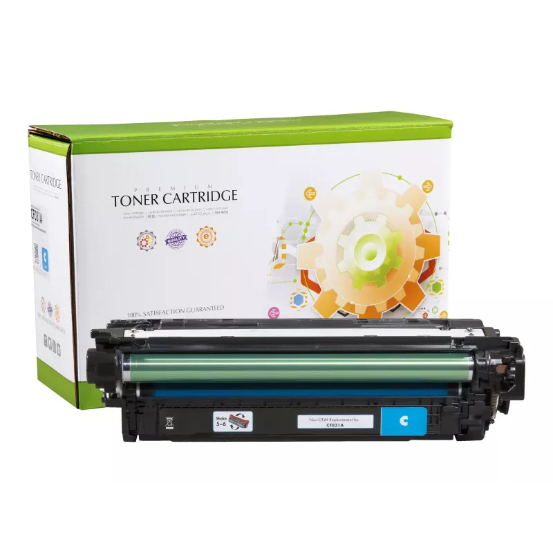 STATIC CONTROL STATIC TONERIKASSETT Ühilduv HP CF031A Cyan Remanufactured 12 500 Lehekülge
