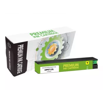 STATIC tindikassett, ühilduv HP 981XL kollasega, taastootud, 10 000 lehekülge