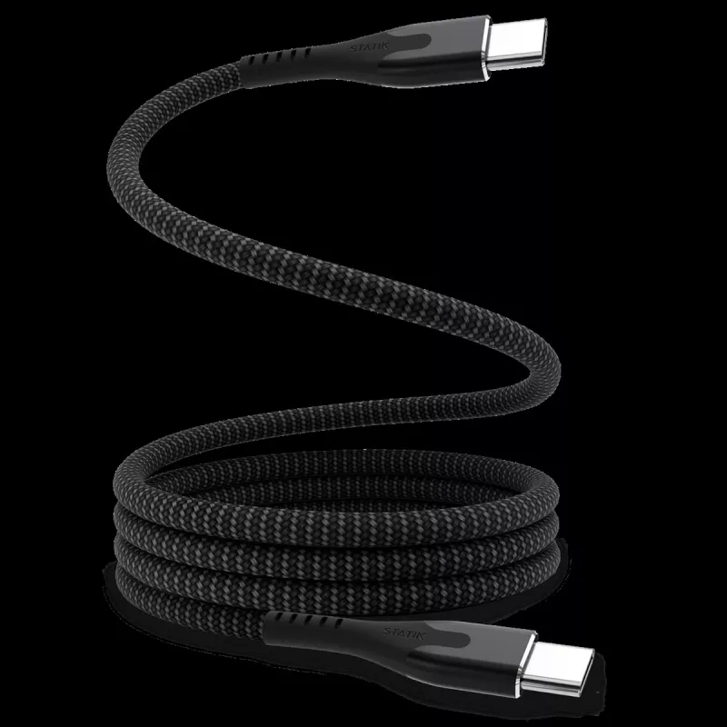 STATIK MagStack Pro Magnetic Cable USB-C to USB-C 1m Black