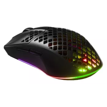 SteelSeries Aerox 3 Wireless optiline mänguhiir - 18000 CPI, 80M klõpsu, RGB, Onyx - taastatud