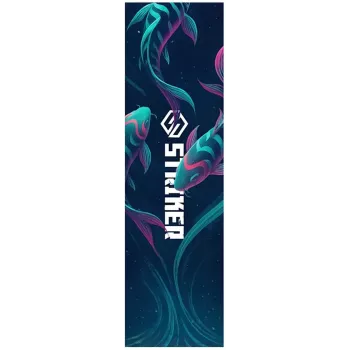 Striker Pro Scooter Griptape Neon Fish – Abrasiivne ränikarbiid, 610x152mm, trikiscooteri käepidemeteip