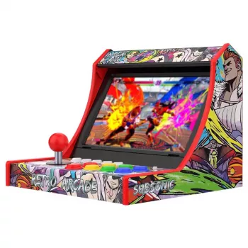Subsonic Retro Arcade Arcade Stick / Fight Stick PC-le, PS3, PS4, Nintendo Switch, Xbox One, Xbox Series X/S, USB-A, 2.5 m kaabel, must/punane