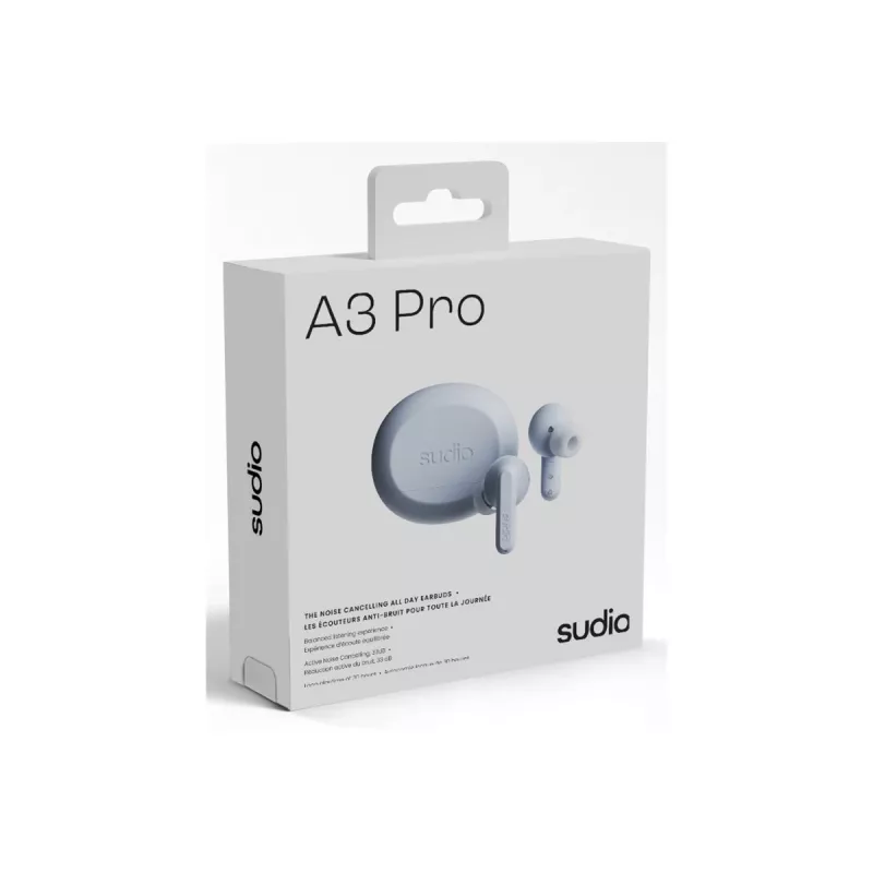 Sudio A3 Pro juhtmevabad kõrvaklapid, Bluetooth 5.4, Powder Blue