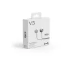 Sudio V3 tõelised juhtmevabad kõrvaklapid USB-C laadimiskarbiga, kahe mikrofoni, puutejuhtimise, IPX4 pritsmekindlusega, hall-valge