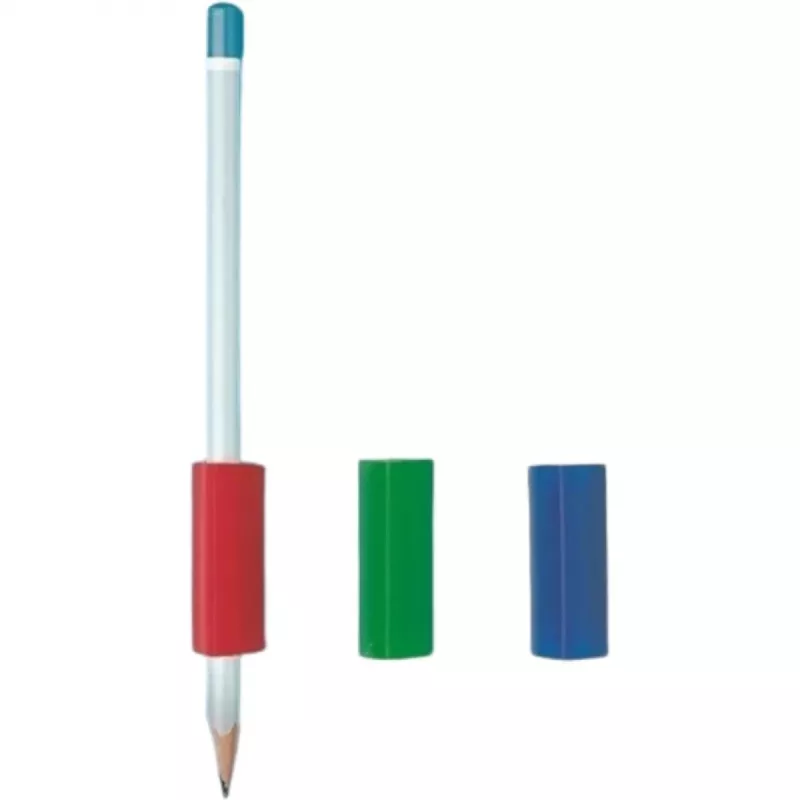 SUNDO Pencil Cap - Triangular - Transparent - Ergonomic Grip - Anti-Roll Design - Universal for Standard Pencils
