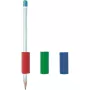 SUNDO Pencil Cap - Triangular - Transparent - Ergonomic Grip - Anti-Roll Design - Universal for Standard Pencils