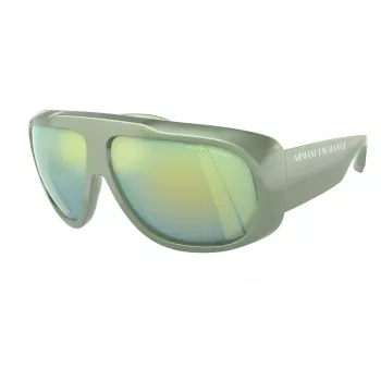 Päikeseprillid Armani Exchange Unisex AX4143SU83542 Ristkülikukujuline Täisraam Plastmust Tumehall 67mm
