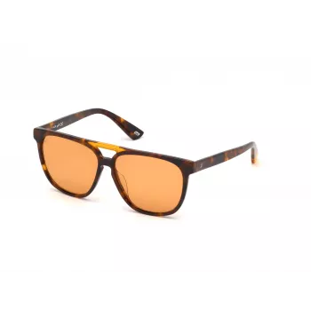 Päikeseprillid WEB EYEWEAR Unisex WE0263-5956J Square Havana Acetaatraam Roheline Polükarbonaat Lääts 59/13/145 mm UV400