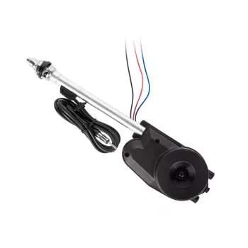 SUNKER LEC-ANT0161 elektriline teleskoopautoantenn 100 cm AM/FM, roostevabast terasest mast, 12V automaatne, poritiivale kinnitatav