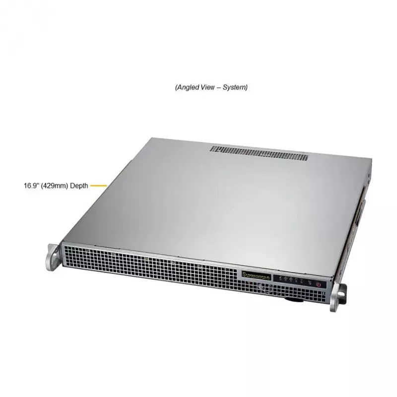 Super Micro 1U Rackmount Server Barebone AS-1015A-MT, H13SAE-MF, 4x 2.5 inch Hot-Swap, 500W Platinum