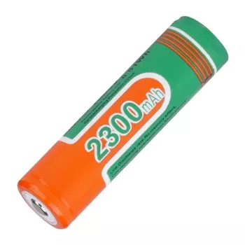 SUPERFIRE 18650 aku 2300 mAh 3,7V Li-ioon laetav kaitsega (nuppotsaga)