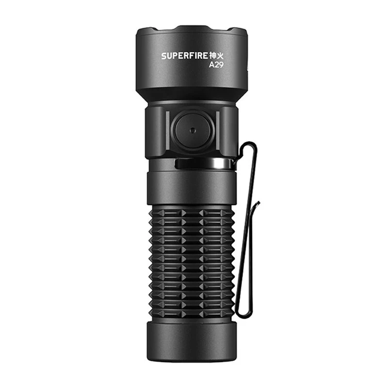 Superfire A29 USB-C laetav taskulamp, 1200 luumenit, 280 m valgusvihk, 5 režiimi