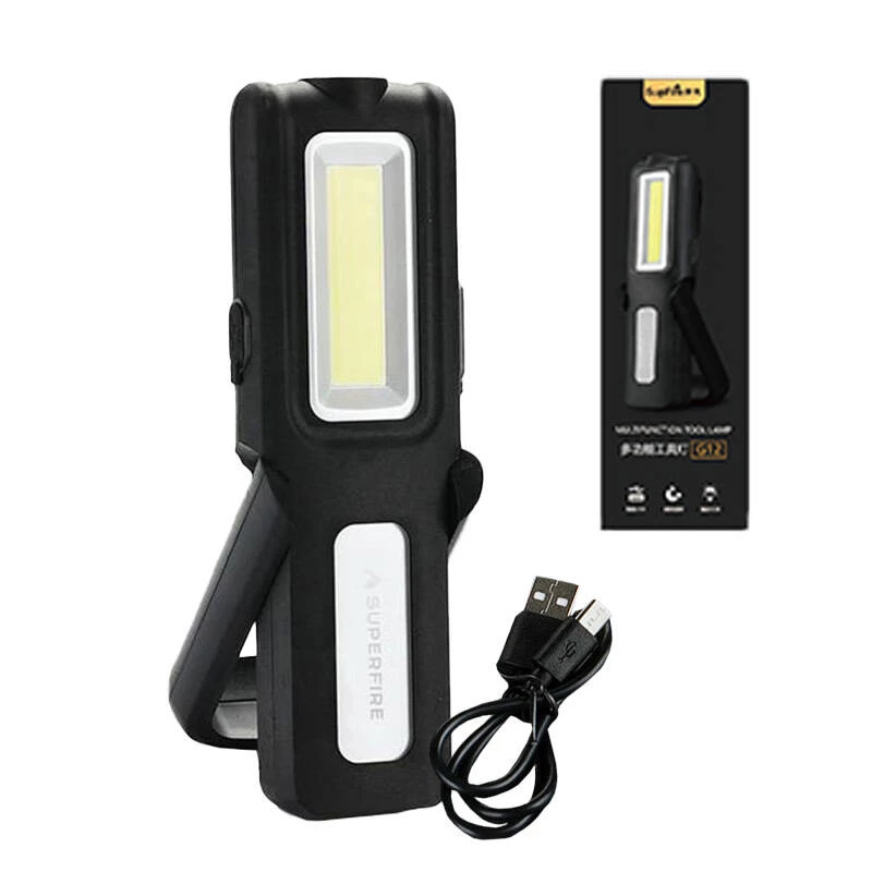 Superfire G12 töökoja taskulamp, 566lm, USB