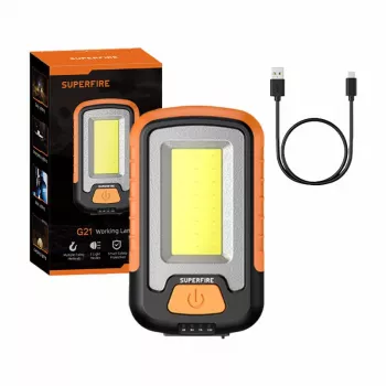 Superfire G21 töövalgusti, 650lm, USB