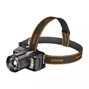 Superfire HL25 Pealamp 700lm USB-C