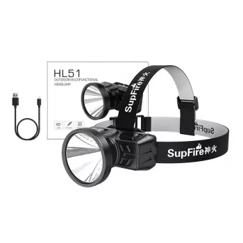 Superfire HL51 Otsmikulamp, 160 lm, Micro-USB, 4 režiimi, 300 m
