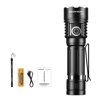 Superfire L21 Taskilamp 2300 luumenit P70 LED USB-C laetav IP44