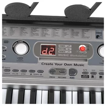 SUPRIMO 824 USB - 49 klahviga elektrooniline õpiklaviatuur mikrofoniga lastele
