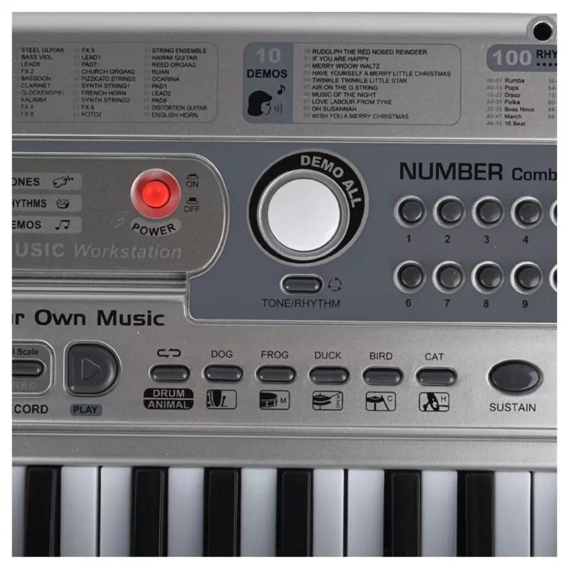 SUPRIMO 824 USB - 49 klahviga elektrooniline õpiklaviatuur mikrofoniga lastele