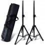 SUPRIMO SOLID 1 SET Kõlarite statiivikomplekt - 2 statiivi, must, 100-180 cm, 30 kg koormus